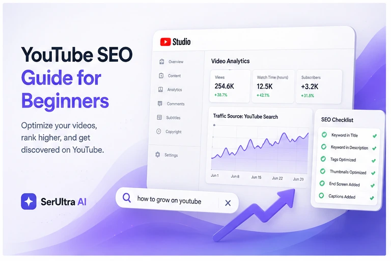 Cover image for YouTube SEO Guide for Beginners